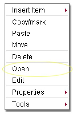 Content management - Open items