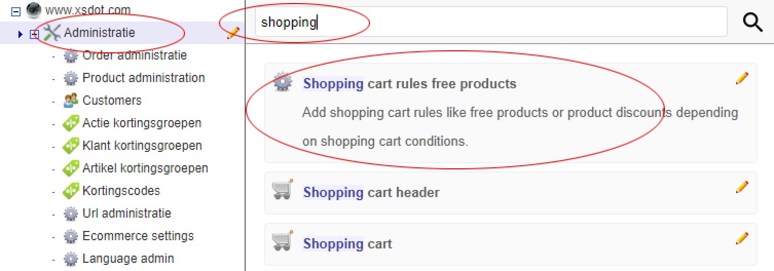 Shopping cart rules