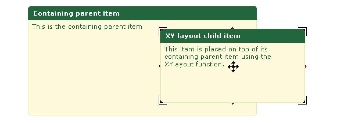 Content management - XY layout