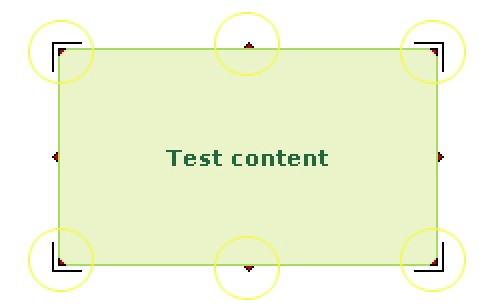 Content management - Resize item