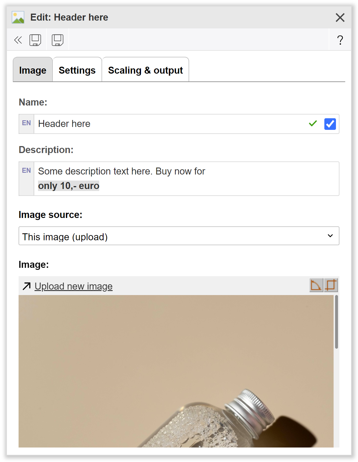 Styled image