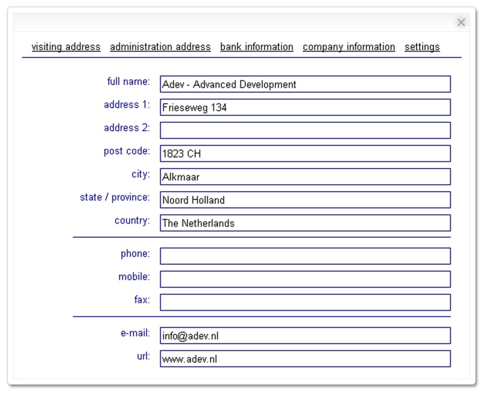 Xsdot shop settings service