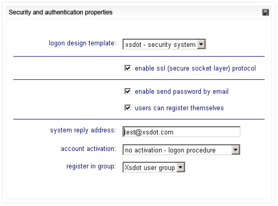 Item security properties