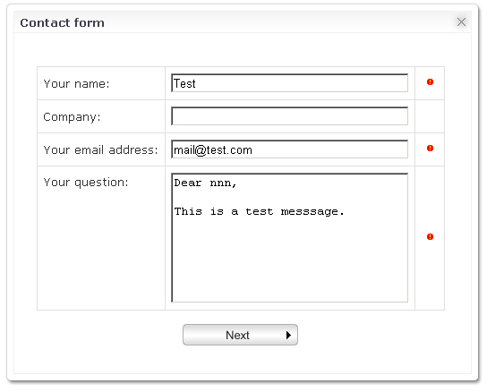 Contact component
