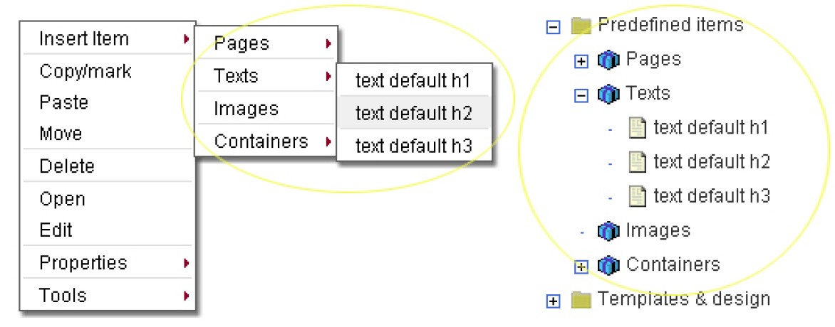 Predefined web services collections