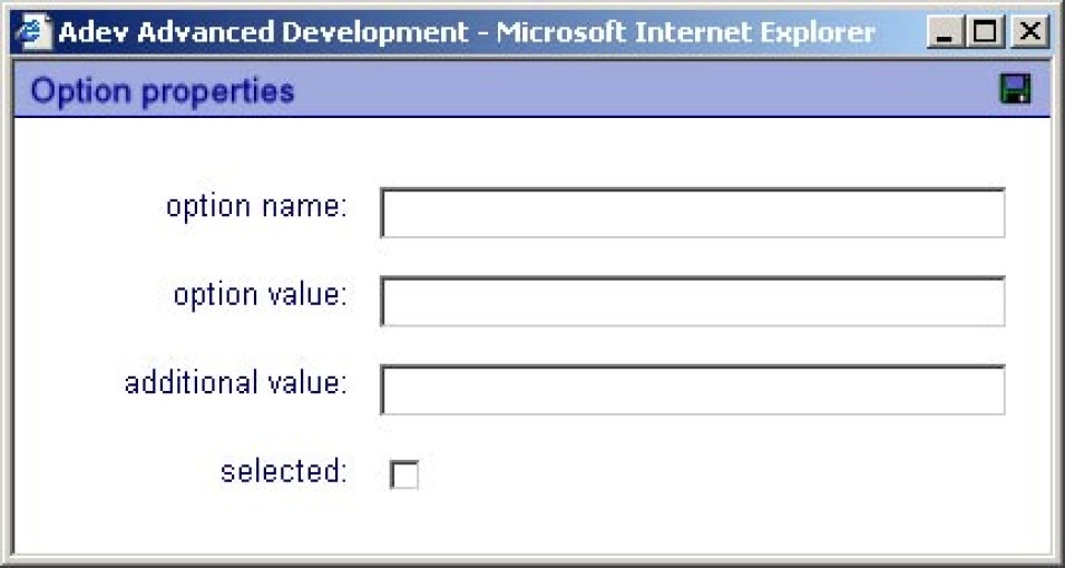 Input selectbox component